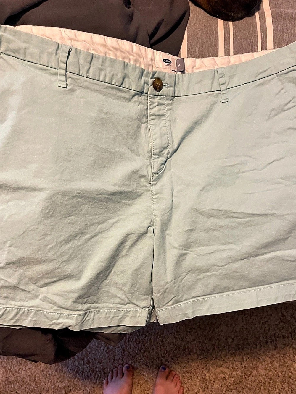 Old Navy Everyday Chino Shorts Women's Bermuda Green Size 18